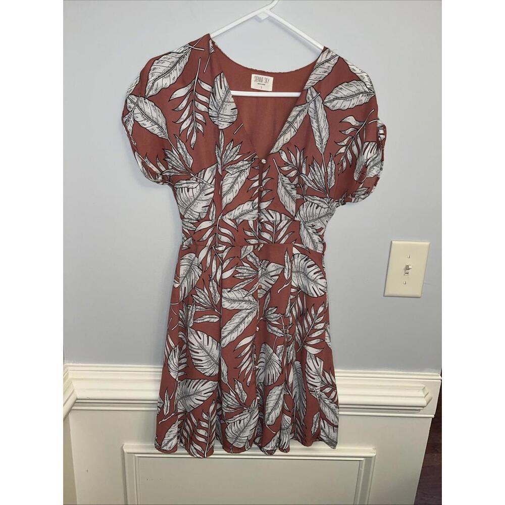 Sienna Sky Tropical Print Women’s Dress Spring Summer Size Small